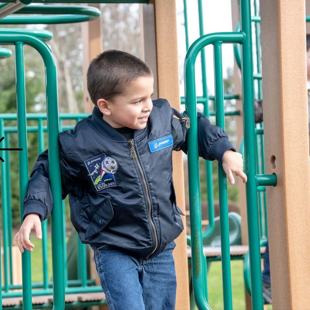 Boeing Kids' Space Jacket Navy Medium